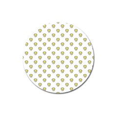 Angry Emoji Graphic Pattern Magnet 3  (round) by dflcprints