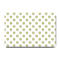 Angry Emoji Graphic Pattern Small Doormat  by dflcprints