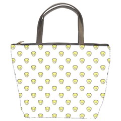 Angry Emoji Graphic Pattern Bucket Bags by dflcprints