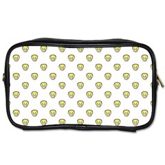 Angry Emoji Graphic Pattern Toiletries Bags by dflcprints