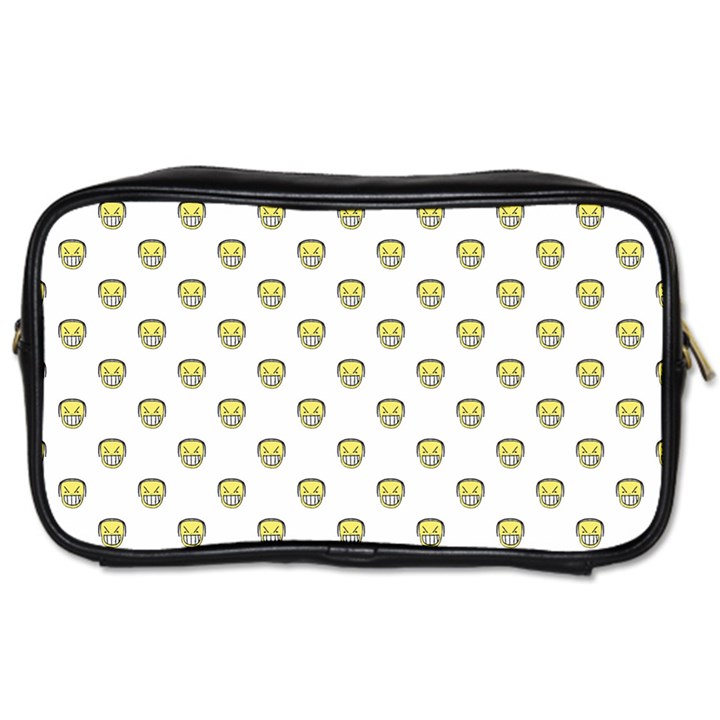 Angry Emoji Graphic Pattern Toiletries Bags