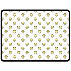 Angry Emoji Graphic Pattern Fleece Blanket (large)  by dflcprints