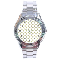 Angry Emoji Graphic Pattern Stainless Steel Analogue Watch by dflcprints