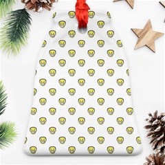 Angry Emoji Graphic Pattern Bell Ornament (two Sides) by dflcprints