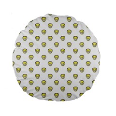 Angry Emoji Graphic Pattern Standard 15  Premium Round Cushions by dflcprints