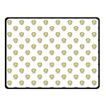 Angry Emoji Graphic Pattern Double Sided Fleece Blanket (Small)  45 x34  Blanket Front