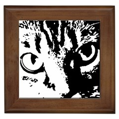 Cat Framed Tiles by Valentinaart