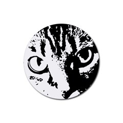 Cat Rubber Round Coaster (4 Pack)  by Valentinaart