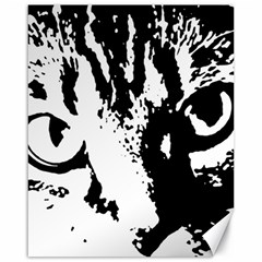 Cat Canvas 16  X 20   by Valentinaart