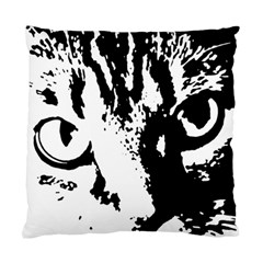 Cat Standard Cushion Case (one Side) by Valentinaart