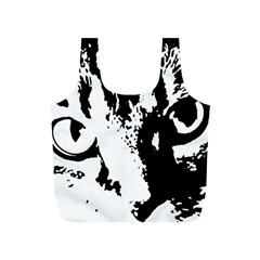 Cat Full Print Recycle Bags (s)  by Valentinaart