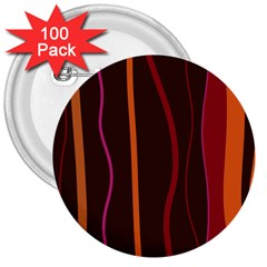 Colorful Striped Background 3  Buttons (100 Pack)  by TastefulDesigns