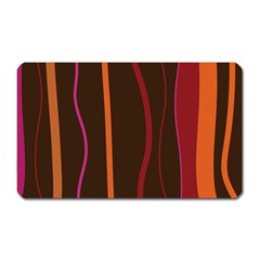 Colorful Striped Background Magnet (rectangular) by TastefulDesigns