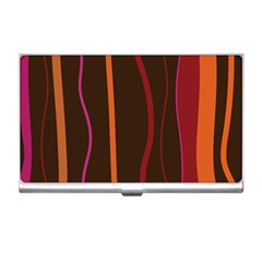 Colorful Striped Background Business Card Holders by TastefulDesigns