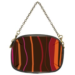 Colorful Striped Background Chain Purses (two Sides)  by TastefulDesigns