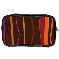 Colorful Striped Background Toiletries Bags by TastefulDesigns