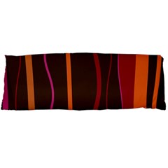 Colorful Striped Background Body Pillow Case Dakimakura (two Sides) by TastefulDesigns