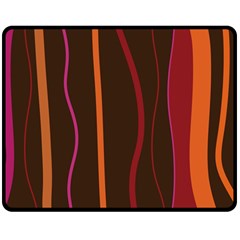 Colorful Striped Background Double Sided Fleece Blanket (medium)  by TastefulDesigns