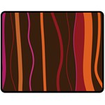 Colorful Striped Background Double Sided Fleece Blanket (Medium)  58.8 x47.4  Blanket Front