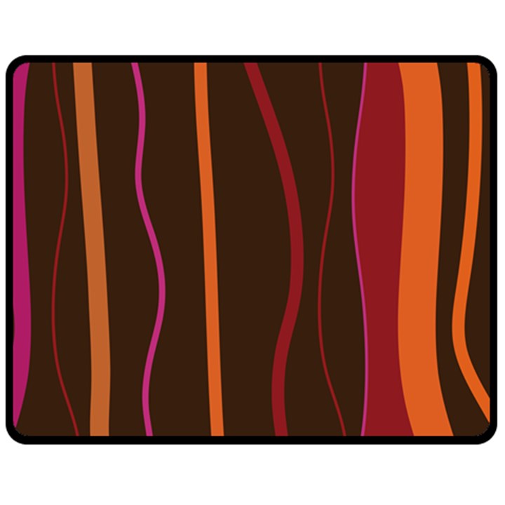 Colorful Striped Background Double Sided Fleece Blanket (Medium) 