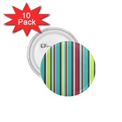 Colorful Striped Background  1 75  Buttons (10 Pack) by TastefulDesigns