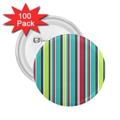 Colorful Striped Background  2 25  Buttons (100 Pack)  by TastefulDesigns