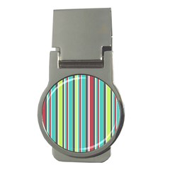 Colorful Striped Background  Money Clips (round)  by TastefulDesigns