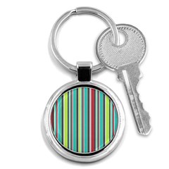 Colorful Striped Background  Key Chains (round)  by TastefulDesigns