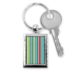 Colorful Striped Background  Key Chains (rectangle)  by TastefulDesigns