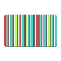 Colorful Striped Background  Magnet (rectangular) by TastefulDesigns