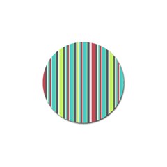 Colorful Striped Background  Golf Ball Marker by TastefulDesigns