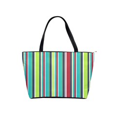 Colorful Striped Background  Shoulder Handbags by TastefulDesigns