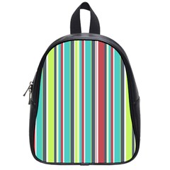 Colorful Striped Background  School Bags (small)  by TastefulDesigns