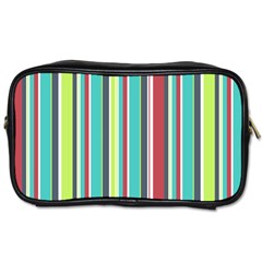 Colorful Striped Background  Toiletries Bags 2-side by TastefulDesigns