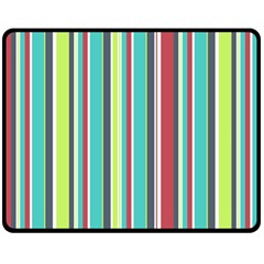 Colorful Striped Background  Fleece Blanket (medium)  by TastefulDesigns