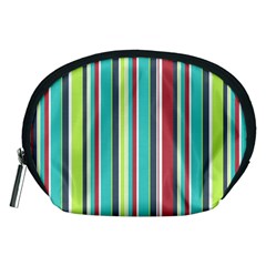 Colorful Striped Background  Accessory Pouches (medium)  by TastefulDesigns