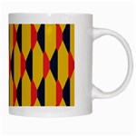 Triangles pattern       White Mug Right