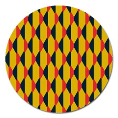 Triangles Pattern       Magnet 5  (round) by LalyLauraFLM