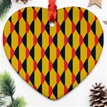 Triangles pattern       Ornament (Heart) Front