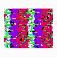 Colorful Glitch Pattern Design Small Glasses Cloth by dflcprints