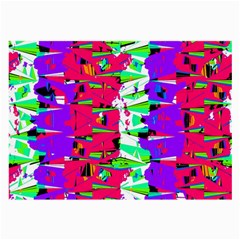 Colorful Glitch Pattern Design Large Glasses Cloth