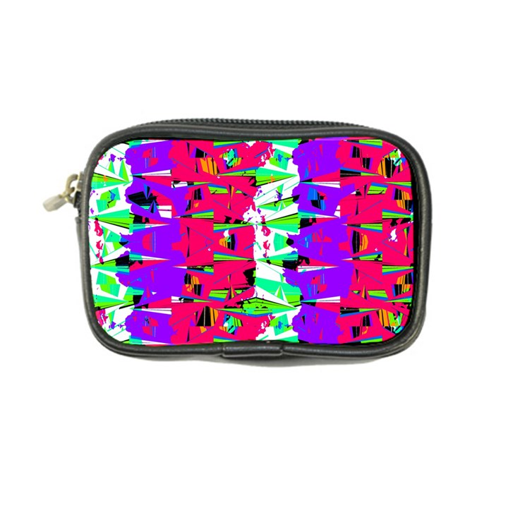 Colorful Glitch Pattern Design Coin Purse