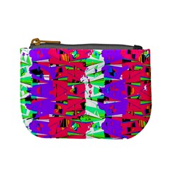 Colorful Glitch Pattern Design Mini Coin Purses by dflcprints