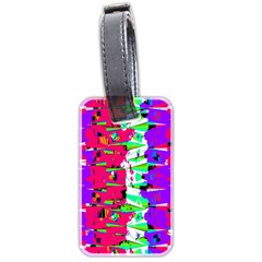 Colorful Glitch Pattern Design Luggage Tags (two Sides) by dflcprints