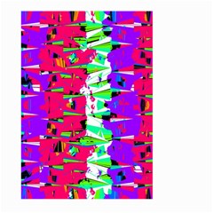 Colorful Glitch Pattern Design Large Garden Flag (two Sides) by dflcprints