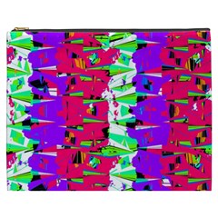 Colorful Glitch Pattern Design Cosmetic Bag (xxxl)  by dflcprints