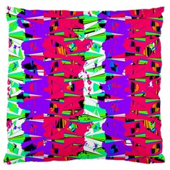 Colorful Glitch Pattern Design Standard Flano Cushion Case (two Sides) by dflcprints