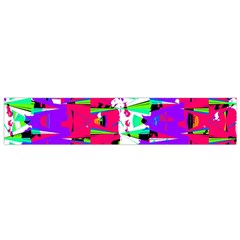 Colorful Glitch Pattern Design Flano Scarf (Small) 