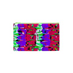 Colorful Glitch Pattern Design Cosmetic Bag (xs) by dflcprints