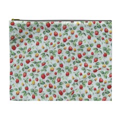 Strawberry Pattern Cosmetic Bag (xl) by Valentinaart